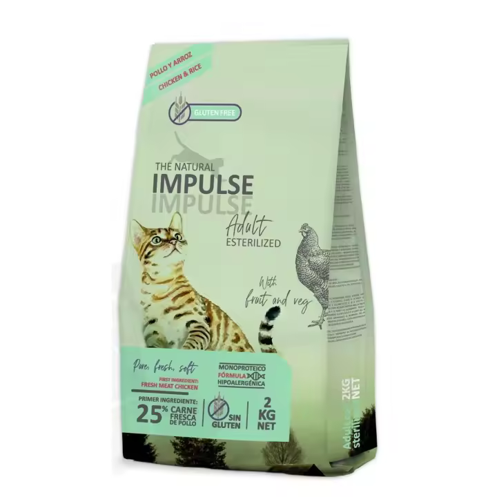 The Natural Impulse Cat Sterilized - Pienso Para Gatos Esterilizados - 1