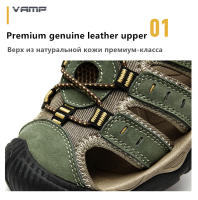 Sandalias Para Hombre De Cuero Genuino Cómodo Talla Grande Verano Exterior Sandalias De Playa Romanas Zapatos De Calzado Casual - details 4