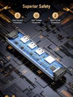 Hub USB C para MacBook Air/Pro, adaptador multipuerto USB C 6 en 1, adaptador USB-C con salida HDMI 4K, puerto USB 3.0, lector de tarjetas TF/SD para Dell, XP, HP, Surface y más dispositivos tipo C - details 4