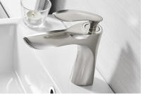 Grifo De Baño Blanco Mezclador De Cromo Para Inodoro Y Fregadero Con Acabado En Oro Y Plata Cerámica Monomandoz Agua Caliente Y Fría - details 8