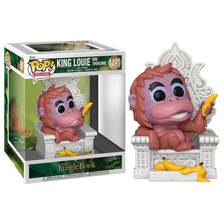 Funko Pop! Deluxe King Louie On Throne 1491 Disney The Jungle Book (El Libro de la Selva)