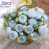 1pc Artificial Flor De Paeonia En Tela De Seda Para Decoración Falsa Flor Bouquet De Plástico Para Casamiento Fiesta En Casa - details 16