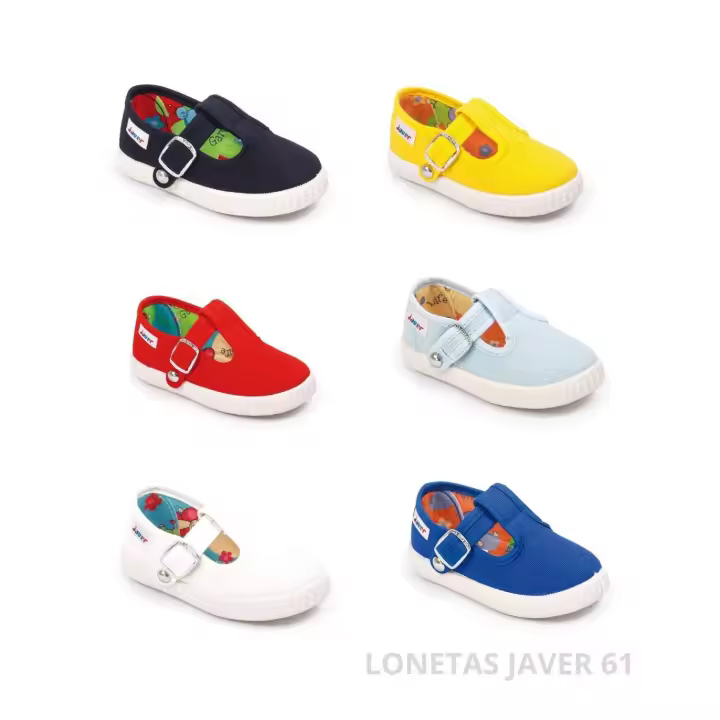 Javer Pepito Lona Unisex Modelo 61 - Zapatos Sin Cordones y Mocasines Niño - Medida Interior en CM - 19 Mide 10.50 Cm - 1
