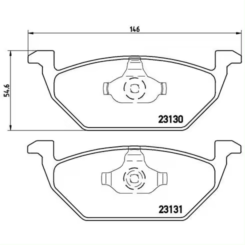 Juego de pastillas de freno P 85 041 BREMBO - 1