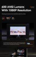 Proyector WANBO DaVinci 1 Pro, Android 11, 600 lúmenes ANSI, Full HD 1080P, WiFi 5G Bluetooth,Auto Focus/Keystone/Auto Screen Fit/evitación de obstáculos Portátil Proyector 4K Supporto Cine Casa para Android/TV Stick/PS4/PC HDMI AV VGA USB - details 6