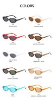 Gafas De Sol Ovaladas Pequeñas Para Mujeres Moda Nueva Retro Coloridas Protección UV400 Anteojos De Sol Para Ocasiones Casuales - details 5