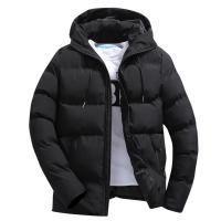 Abrigo De Invierno Para Hombre Parka Moda Casual Con Capucha Cálida Chaqueta Gruesa Outerwear Negocios Estilo Business - details 2