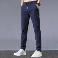 Pantalones De Gimnasio Para Hombre Ice Silk Trousers Estilo Casual Cargos Deportivos Veraniegos Talla Grande Moda Hombre - details 1