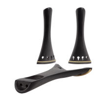 Juego De Accesorios Para Violín Natural De Ébano Calidad Superior Con Reposabrazos Ajuste De Tono Y Pies De Punta Musical Instrumentos De Cuerda - details 6