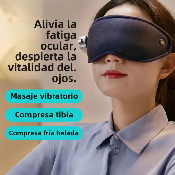 Masajeador De Ojos Inteligente Recargable Inalámbrico Terapia De Compresión De Calor Y Presión De Aire Para Mejorar El Sueño PAKISS - 1
