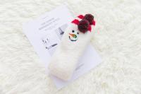 Medias Altas De Invierno Para Mujer Con Estampado De Animales De Dibujos Animados Terciopelo Coral De Felpa Grueso Medias Altas a La Rodilla Con Rayas - details 19