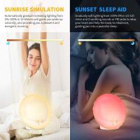 Luz de Alarma, Luz de despertador LED simula El Amanecer y el Atardecer, 2 alarmas, 20 niveles de Brillo, 7 Luces de Colores - details 3