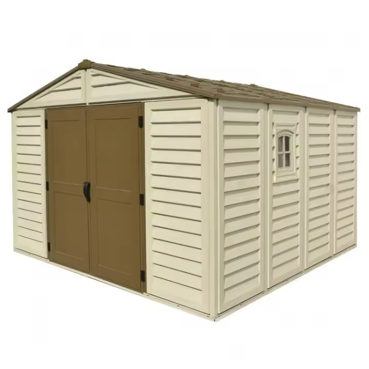 WoodBridge Plus 10,5 'x 10,5' Duramax Premier PVC House, 325x326x233 cm - 1