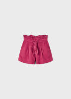 Mayoral Pantalón Corto de Niña Fucsia Goma Ajustable Lazo Decorativo - Cómodo y Moderno Pantalón Corto de Niña en Color Fucsia con Goma Ajustable y Lazada Decorativa - Short niña. - details 1
