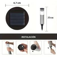 Luces Solares Para Jardín Y Patio LED Impermeables De Acero Inoxidable 1-8 Pcs Luz De Césped Para Caminos Y Jardines - details 6