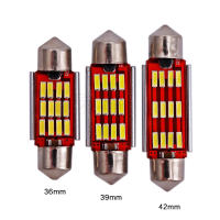 2PCS Luz De Lectura LED Para Coche Universal CANBUS Interior Domestico 31mm 36mm 39mm 41mm Luz Blanca Suave C5W C10W 4014 - details 1