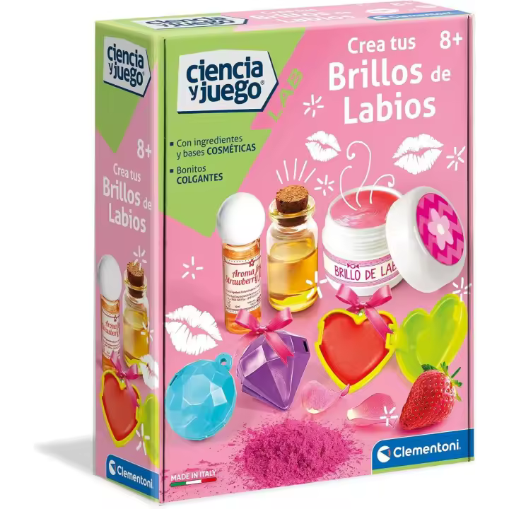 Clementoni - CREA Tus Brillos de Labios - Juego científico a Partir de 8 años Juguete en español (55280) - 1