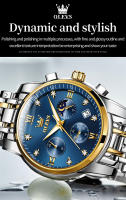 Reloj De Pulsera Multifuncional Para Hombre OLEVS Con Fase De La Luna Acero Inoxidable Resistente Al Agua Lujo Marca Reloj De Pulsera Masculino - details 2