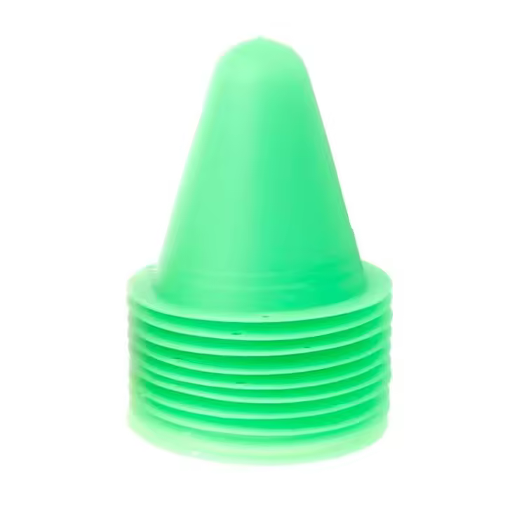 10 Pcs Conos De Marcado Para Fútbol Equipo De Entrenamiento De Slalom Y Patinaje En Ruedas De Resina PVC No Inflables - 1