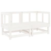 vidaXL Sofás de esquina de jardín 2 uds madera maciza Douglas Pino natural, Pino blanco, Pino gris Conjunto Terraza Muebles Jardín Exterior Juego de Muebles de jardín Mueble Jardín Exterior Muebles de Salon Exterior - details 4
