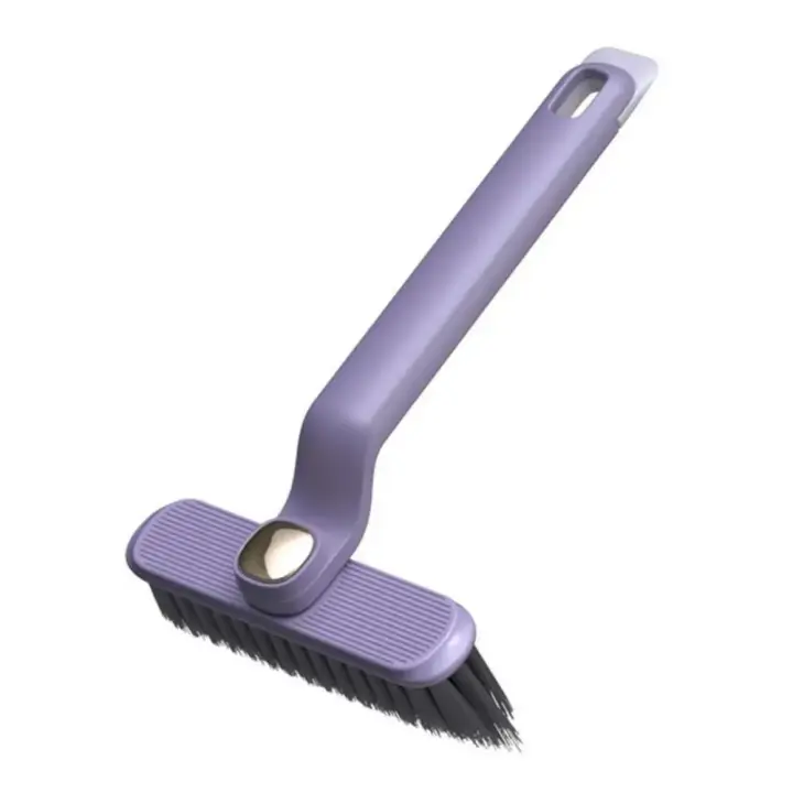 Cepillo De Limpieza Para Paredes De Azulejos Del Baño Con Cepillo Rotativo Y Bristles Fuertes Para Espacios Estrechos Cepillo De Mano Ecológico Para El Hogar - 1