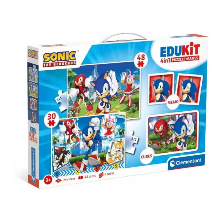 Clementoni EDUKIT 4 EN 1 SONIC Rompecabezas - 1