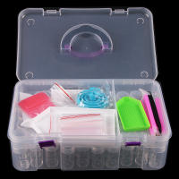 Caja De Almacenamiento Para Pintura De Diamantes 5D Accesorios Contenedor Para Bolas Y Herramientas De Mosaico Plástico - details 5