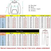 Conjunto De Deporte Para Hombre Con Capucha Sudadera Casual Estampado Joven Pantalones Elásticos Para Gimnasio Y Calle Ropa Térmica Para Correr - details 0