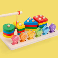 Juguetes Educativos Montessori Para Bebés Madera Colores Y Formas Bloques De Colorido Aprendizaje Para Niños Y Niñas Regalo De Cumpleaños - details 1