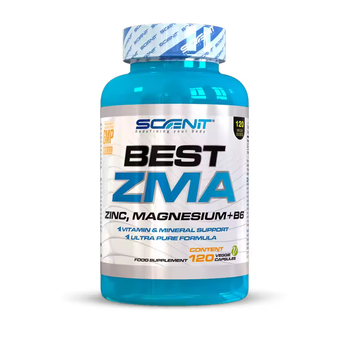 ZMA Magnesio Zinc y Vitamina B6 - BEST ZMA - 120 cápsulas veganas - Zinc y Magnesio - Zinc Capsulas - Bisglicinato de Zinc - Citrato de Magnesio Capsulas - Magnesio y Vitamina B6 - 1