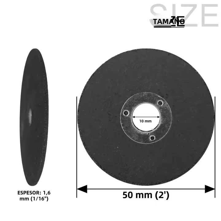 Discos De Corte De Metal 50mm 2" Rueda De Corte De Resina Para Acero Inoxidable Corte De Mini Sábanas De Corte Pack De 5-50 - 1