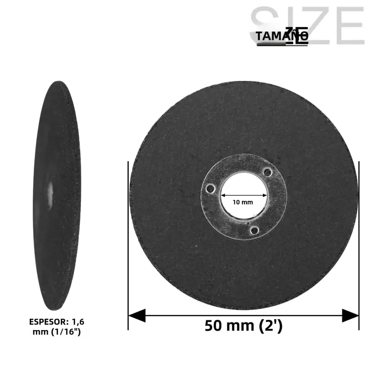 Discos De Corte De Metal 50mm 2" Rueda De Corte De Resina Para Acero Inoxidable Corte De Mini Sábanas De Corte Pack De 5-50 - 1