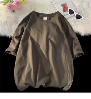 Camiseta De Algodón Para Hombre De 7.4 Oz 210gsm Color Sólido Oversized Con Mangas Cortas Estilo Casual Para El Verano Disponible Hasta 5XL - details 27