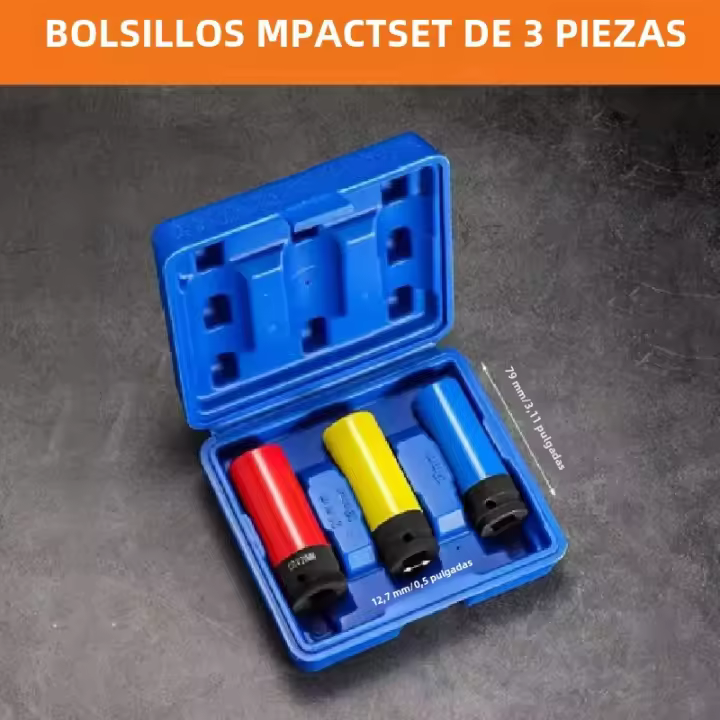 Juego De Llaves Hexagonales Pneumáticas Para Neumáticos Y Tornillos 1/2 Pulgada Herramienta De Garaje Para Coche Protección De Neumáticos - 1