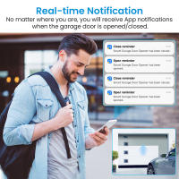 Controlador De Puerta De Garaje Inteligente LoraTap Tuya Compatible Con Google Assistant Y Alexa Sensor De Seguridad Inalámbrico - details 4