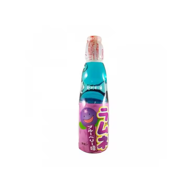 COMIDA BEBIDA JAPONESA ASIATICA HATA-KOSEN Ramune sabor Arándanos Refresco 200 ml - 1
