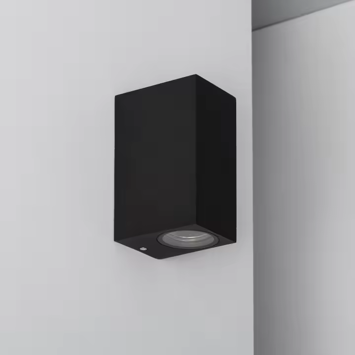 Ledkia Aplique de Pared Exterior Aluminio Iluminación Doble Cara Negro Miseno - 1