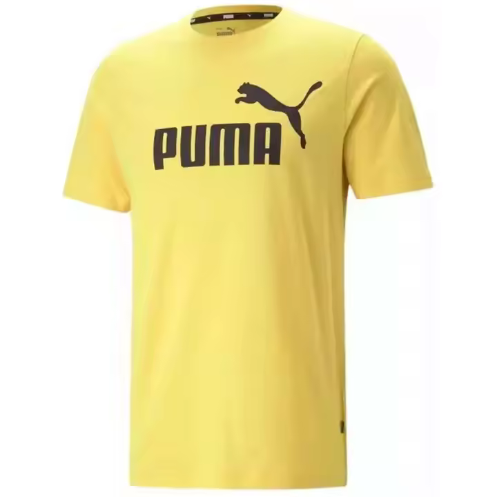 Camiseta de Manga Corta Puma Essential para hombre en color amarillo - 1
