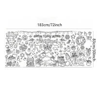 Mantel Grande De Colorear Para Navidad 30x72 Pulgadas Manualidades Cristinas Para Niños Regalo De Fiesta Decoración De Mesa De Comedor Estilo Moderno Impermeable - details 2