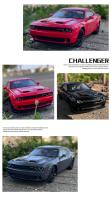 Modelo De Coche Deportivo Dodge Challenger SRT De 1:32 En Aleación De Metal Con Sonido Y Luz Juguete Para Niños Regalo De Coche Muscular - details 11