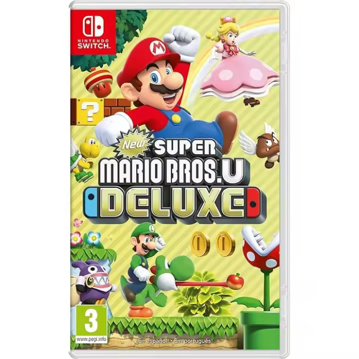 New Super Mario Bros. U Deluxe Nintendo Switch- Juego New Super Mario Bros. U Deluxe para Nintendo Switch, Original Precintado, PAL ESPAÑA - 1
