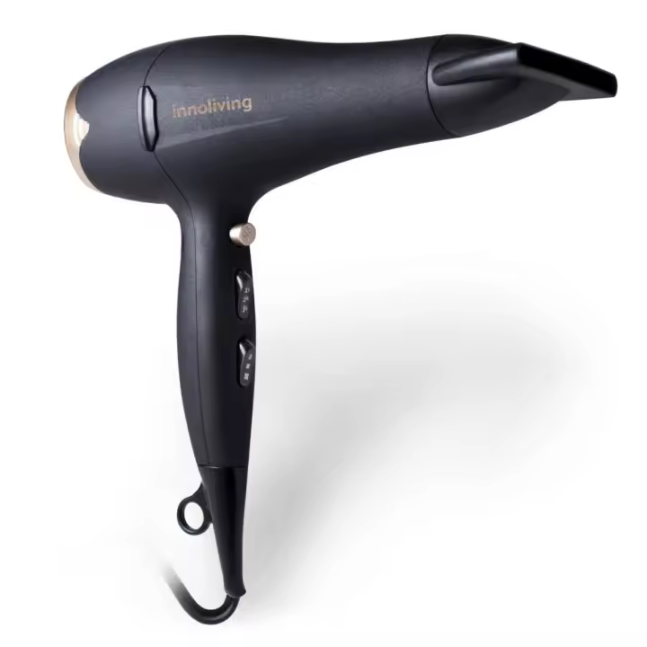 Secador de Pelo Profesional Innoliving | 2200W | Efecto Goma Tacto Suave | Secado Potente y Rápido | Incluye Concentrador y Difusor | Potente y Versátil para Cabello de Todo Tipo - 1