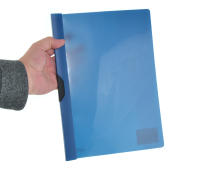 Office Box, Pack 10 Dossier Carpeta Clip It A4 de Gran Capacidad Para Hasta 60 Hojas con Pinza de Plástico en color Negro y Portada Transparente + Cuerpo Flexible en Color sólido Fabricado en Polipropileno Reciclable 100% - details 4