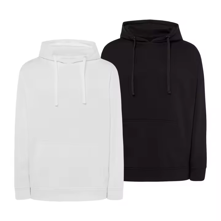 Pack de 2 Hoodie Sudaderas con Capucha para Hombre - Alta Calidad - Color Negro y Blanco - Marca SO Wear Siempre Original - 1