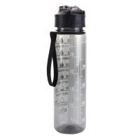 Botella Deportiva De 800ml Con Palanca Y Pajita Para Gym Y Fitness Motivacional Para Niños Y Niñas De Colores Rosa Azul Verde Morado Y Negro - details 5