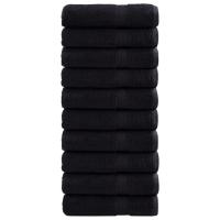 vidaXL Toallas de ducha 10 uds 100% algodón 70x140 cm 600 gsm Color Negro,  Rojo,  Rosa y mas - details 0