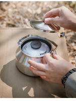 CAMPINGMOON SW-1 Tetera De Acero Inoxidable 304 Para Camping Y Pícnic Equipamiento De Cocina Portátil Para Exterior - details 10