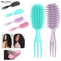 Cepillo De Pelo Para Cabello Rizado Suave Y Africano Con Masaje Del Escalpelo Herramienta De Peluquería Para Borde De Rollo - details 0