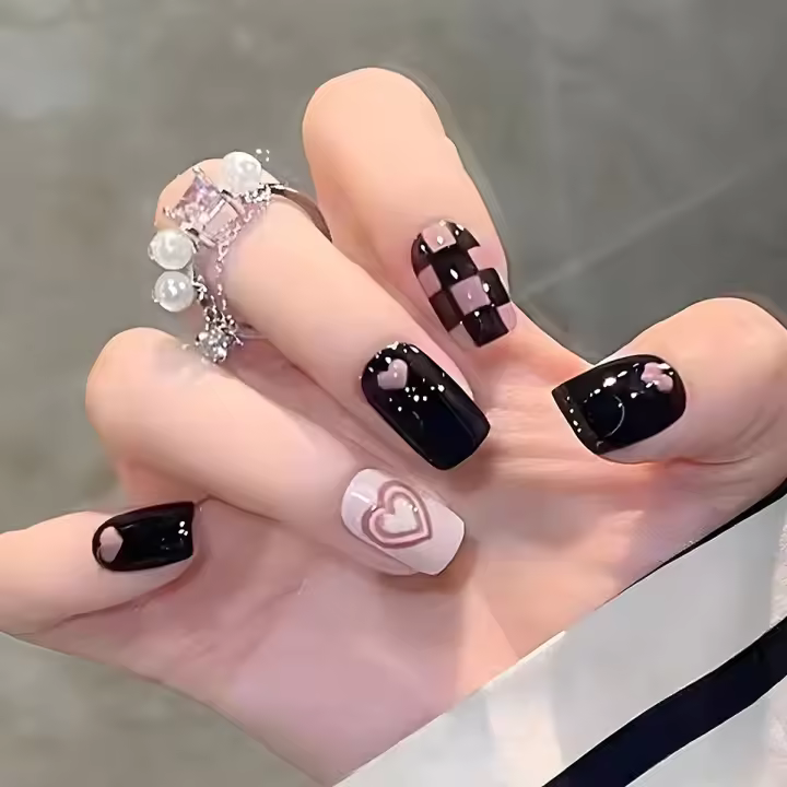 24Pcs Uñas Postizas De Articulación Ballerina Reutilizables Absorbedentes De Uñas Artificiales Para El Día a Día - 1