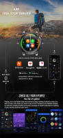 Reloj Deportivo Inteligente NORTH EDGE Con Pantalla HD AMOLED Resistente Al Agua 50M Con Altimetro Barometro Y Compas Para Hombres - details 7